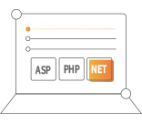 支持ASP、PHP、.Net等多種語(yǔ)言開(kāi)發(fā)